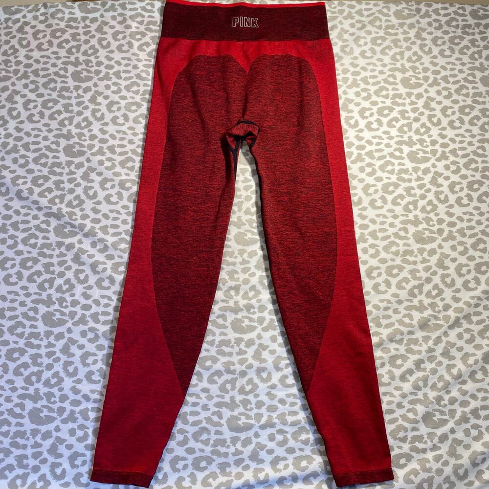 PINK Victoria’s Secret Seamless Tight Leggings Red Women’s Medium